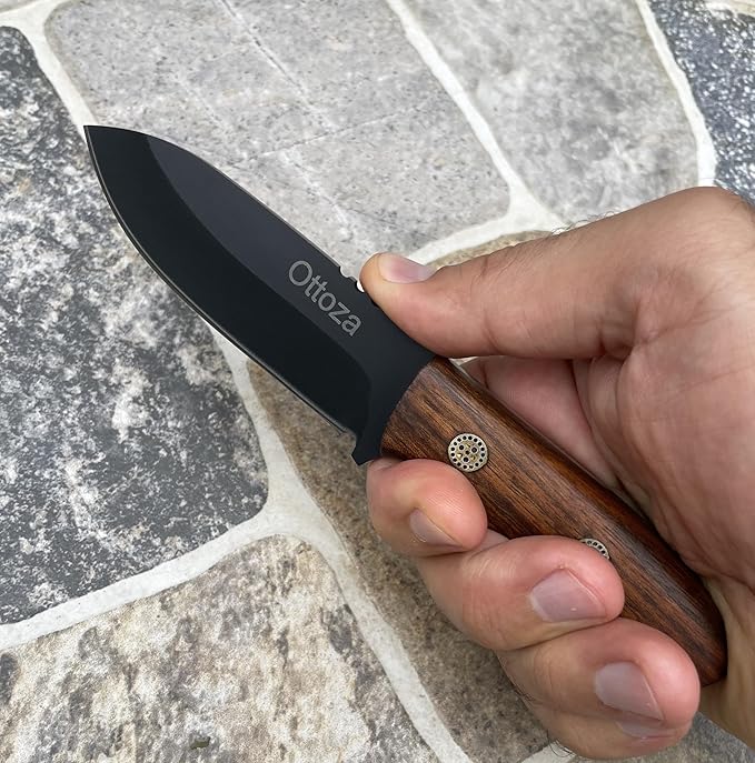 Ottoza Edc Knife 7" Small Fixed Blade Knife 370
