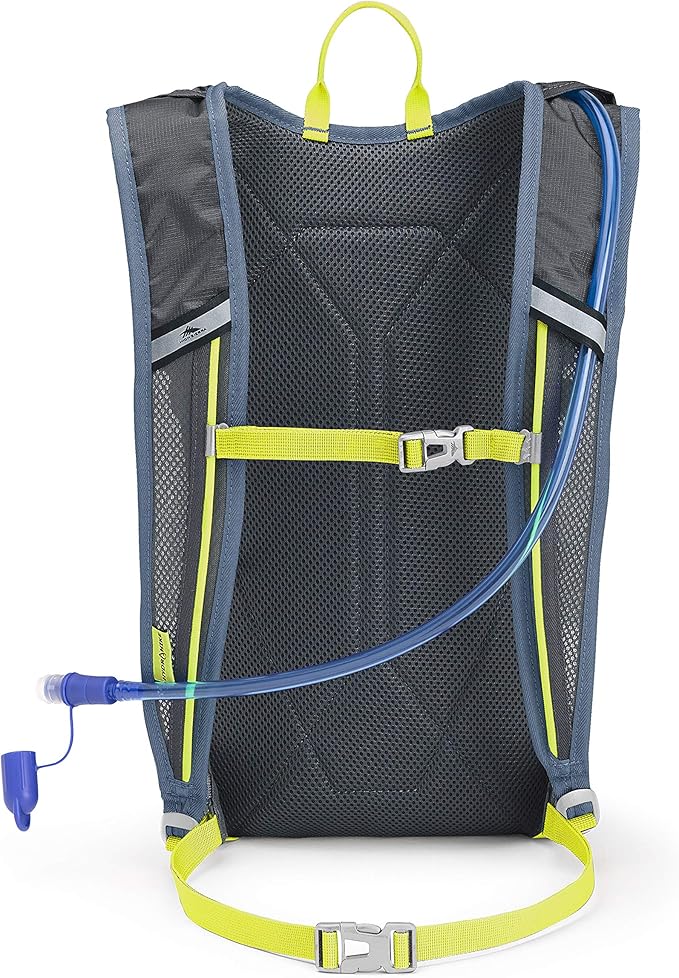 High Sierra HydraHike Hydration Backpack, Lightweight Running Backpack, Cycling, Hiking, for Men, Women & Kids, Graphite Blue/Mercury/Glow, 8L