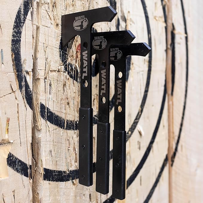 The New & Improved WATL Competition Throwing Hawk Set: World Axe Throwing League Tomahawks with Throwing Hatchet Nylon Sheath and Removable/Replaceable Handles