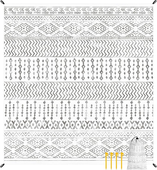 Sand Free Beach Blanket, Extra Large Beach Mat Waterproof Sandproof fits 79" X 87" for 1-7 Adults, Oversized Portable Picnic Blanket Outdoor Beach Accessories for Travel, Camping, Hiking