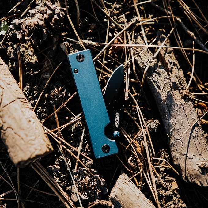 The Ridge Summit Knife | Folding Pocket Knife with Clip for Pocket Knife (Aluminum Navy)