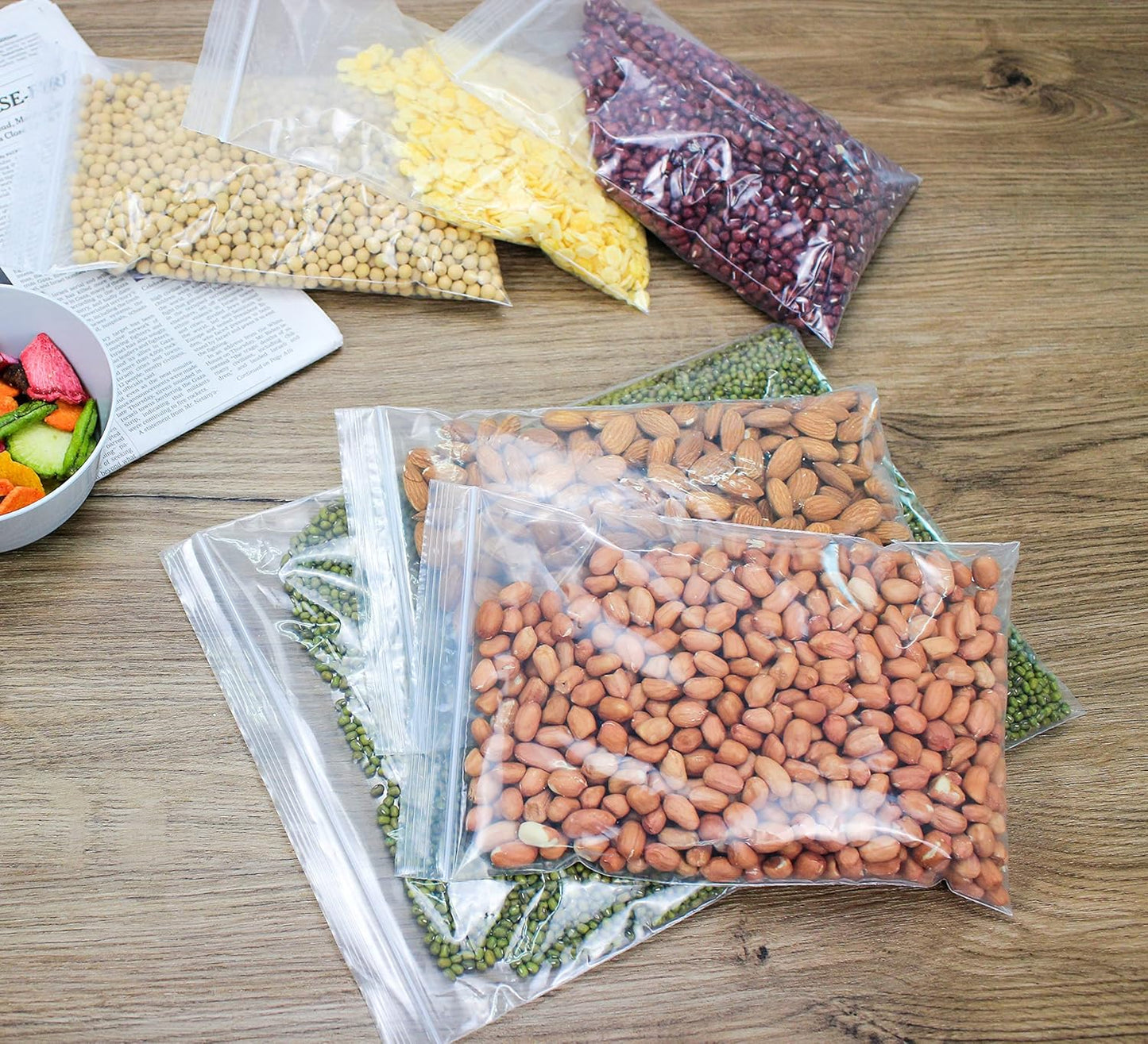 13" X 15" (500 Bags) 2 Mil Clear Reclosable Zip Plastic Poly Bags, 2 Gallons with Resealable Lock Seal Zipper