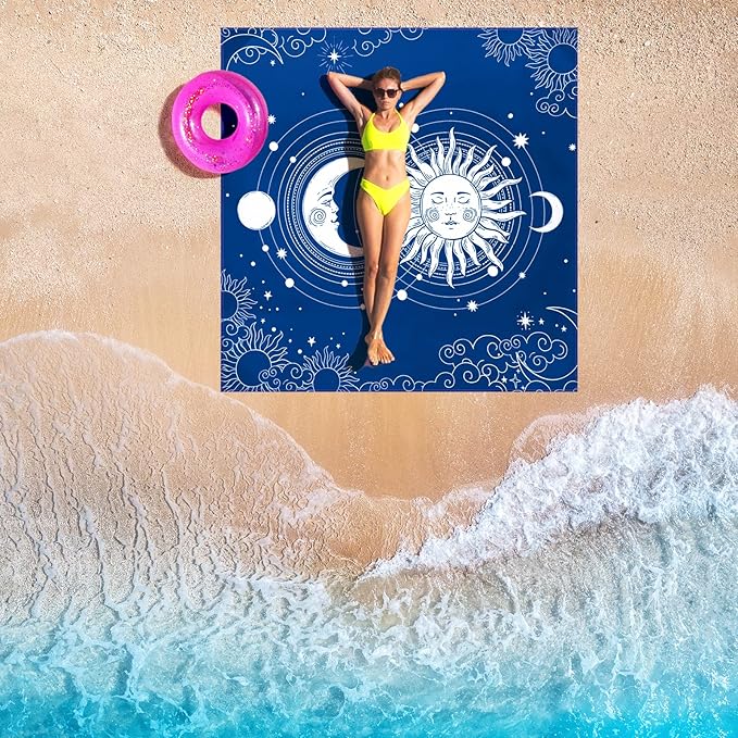 AISPARKY Beach Blanket Waterproof Sandproof Extra Large Beach Mat Quick Drying Outdoor Picnic Durable Portable Blanket for Travel Camping Hiking Beach Festival Picnic