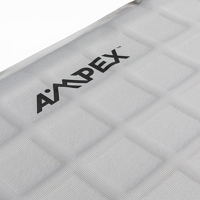 AMPEX Camp Bed Self Inflating | Camping Mattress, Sleeping Pad for Camping, Backpacking, Inflatable Camping Bed for Backpacking Gear (Regular Size)