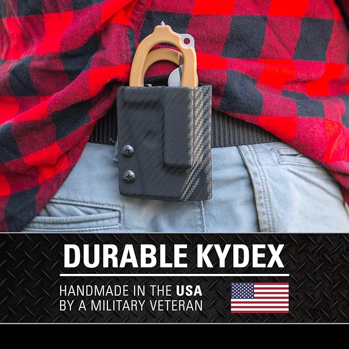 Clip & Carry Kydex Multitool Sheath for LEATHERMAN Raptor Trauma Shears - Made in USA (Multi-Tool not Included) EDC Multi Tool Sheath Holder Holster Cover