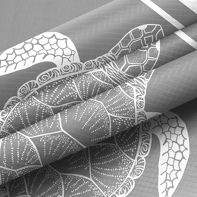 Waterproof Sand Free Beach Mat, 78”x 86” Large Sandproof Beach Blanket w/ 4 Stakes & Pockets, Easy to Clean Quick Drying Big Compact Beach Accessories for Outdoor, Picnic, Camping - Gray Sea Turtle