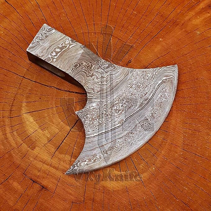 Handmade Forged Damascus Axe Head Hatchet Head Camping Axe Head Viking Axe Head only 9018