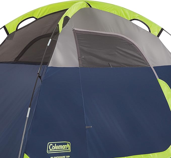 Coleman Sundome Camping Tent with Rainfly, 2/3/4/6 Person Tent Sets Up in 10 Mins, Weatherproof Shelter for Camping, Festivals, Backyard, Sleepovers, & More