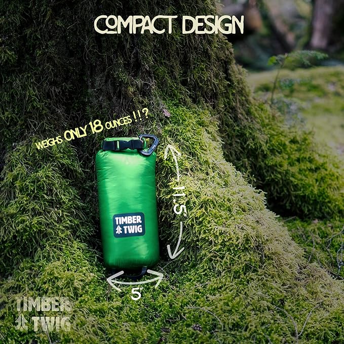 Outdoor, Travel, and Camping Puffy Down Blanket - Its Packable, Lightweight, and Warm - Spring Green