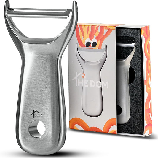 100% Stainless Steel Potato Peelers, 5Y warranty, Fruit Peeler for Kitchen, Ultra-Sharp, Ergonomic Handle, Vegetable Peelers for Kitchen, Dishwasher Safe, Pelador de papas, Veggie Peeler