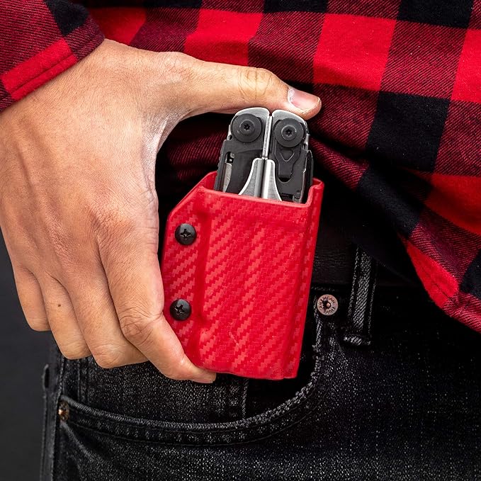 Clip & Carry Kydex Multitool Sheath for LEATHERMAN Surge - Made in USA (Multi-Tool not Included) EDC Multi Tool Sheath Holder Holster Cover