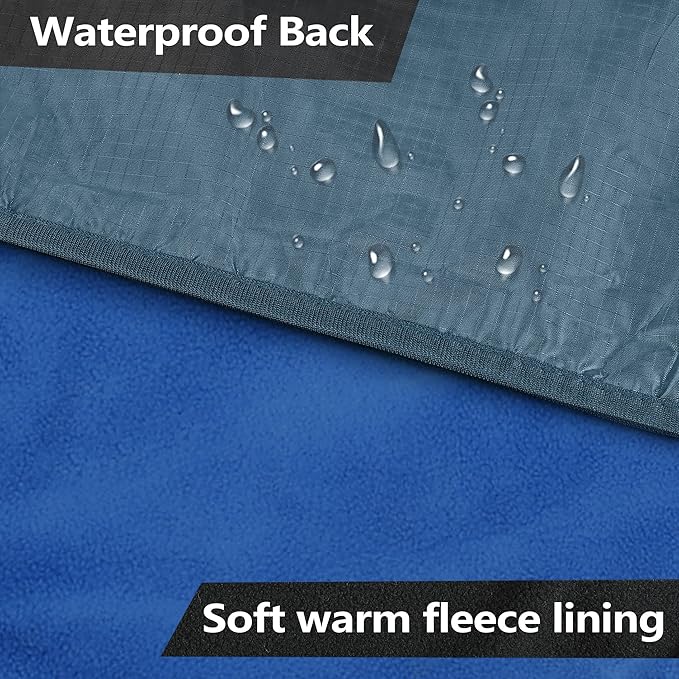 Catalonia Waterproof Blanket for Outdoor, Hooded Blanket Poncho, Windproof, Warm for Stadium,Sporting Events, Camping