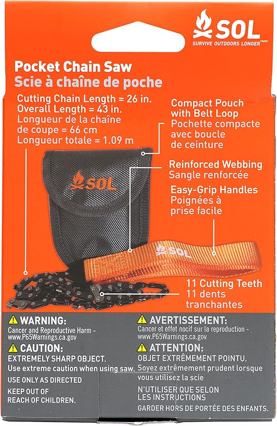 Survive Outdoors Longer Pocket Chain Saw, One Size