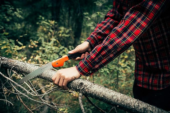 Stansport Folding Camper's Saw, Black, Orange, 9"" l x 2.25"" w x 1"" h