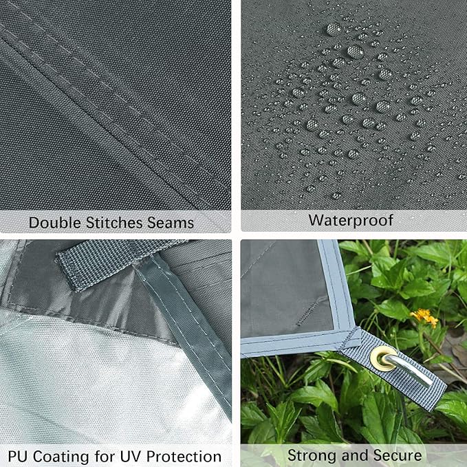 Unigear Hammock Rain Fly Waterproof Tent Tarp, UV Protection and PU 3000mm Waterproof, Lightweight for Camping, Backpacking and Outdoor Adventure