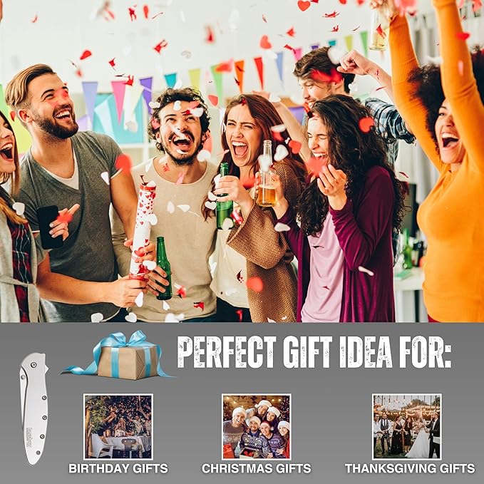 Worldwide Nutrition Bundle: Kershaw Leek Pocket Knife, 3" 14C28N Stainless Steel Drop Point Blade, Spring Assisted Knife, Folding EDC