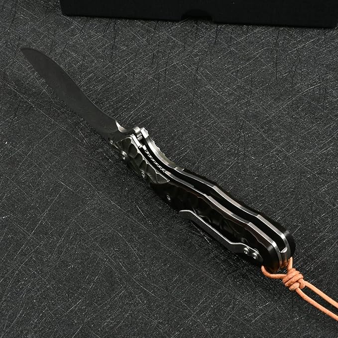 Damascus Pocket Knives With Clip For Men Folding Flipper Knife Tactical Military Self defense Outdoor Camping Survival Gear (110 layers Damascus)