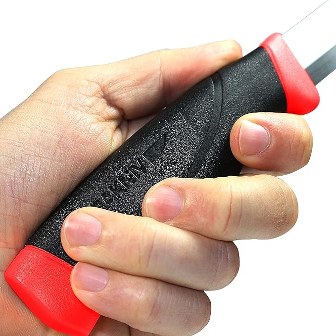 Morakniv Companion Serrated Rescue Knife with Sandvik Stainless Steel Blade, 3.9-Inch,Orange