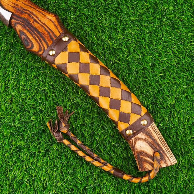 H&A CRAFTS® Viking Axe The Ragnar Lothbrok Real, and Custom Crafted with Leather Sheath Carbon Steel Camping Hatchet Personalized Gifts for Men (Odin's Viking Axe Small)