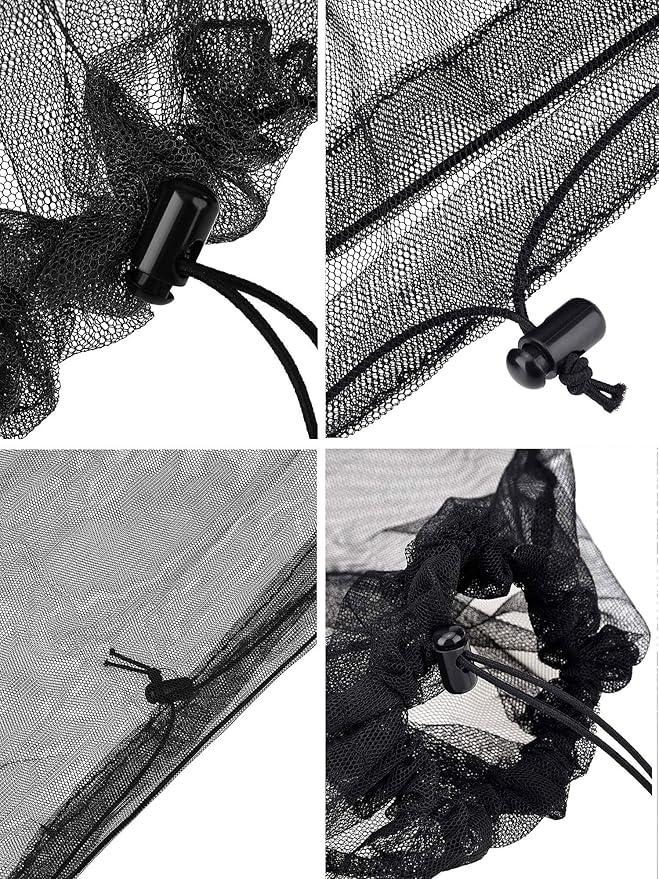 HESTYA 4 Pack Mosquito Net Face Mesh Net Protecting Net for Outdoor Hiking Camping Climbing Mosquito Fly Insects Preventing