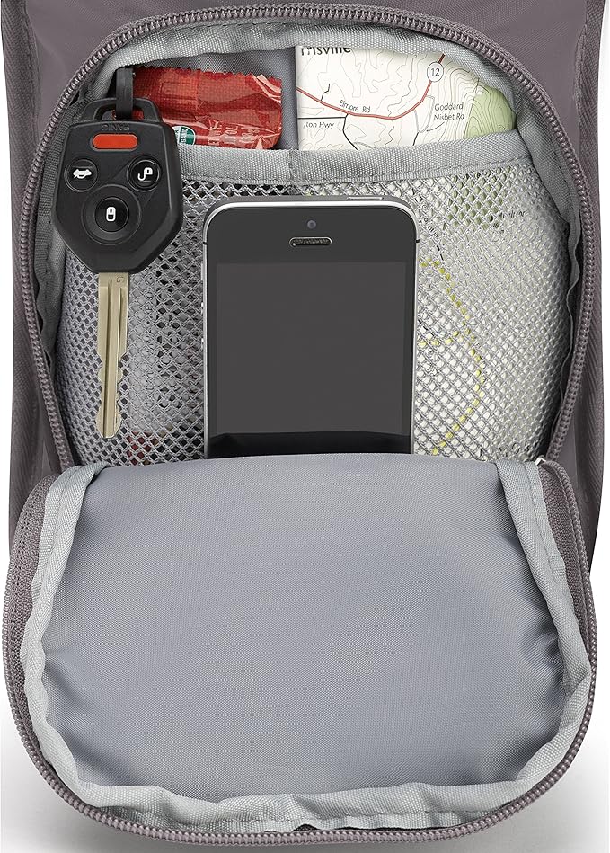 High Sierra HydraHike Hydration Backpack, Lightweight Running Backpack, Cycling, Hiking, for Men, Women & Kids, Mercury/Redline, 4L