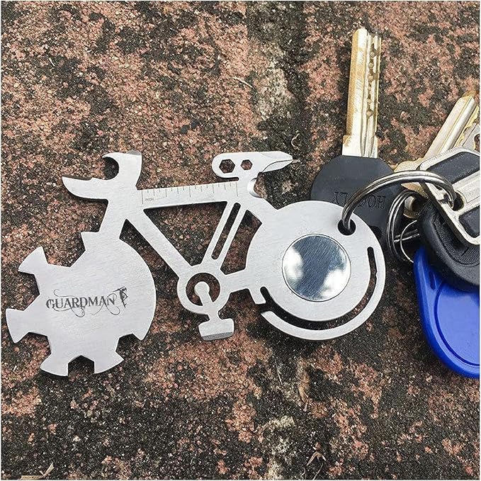 Bicycle 10-in-1 Multitool Card Every Day Carry Pocket Tool, Father’s Day Gift, Bike Lovers, Fits on Keychain, Stocking Stuffer Christmas Gift For Dad & Men - Under 10 Dollars