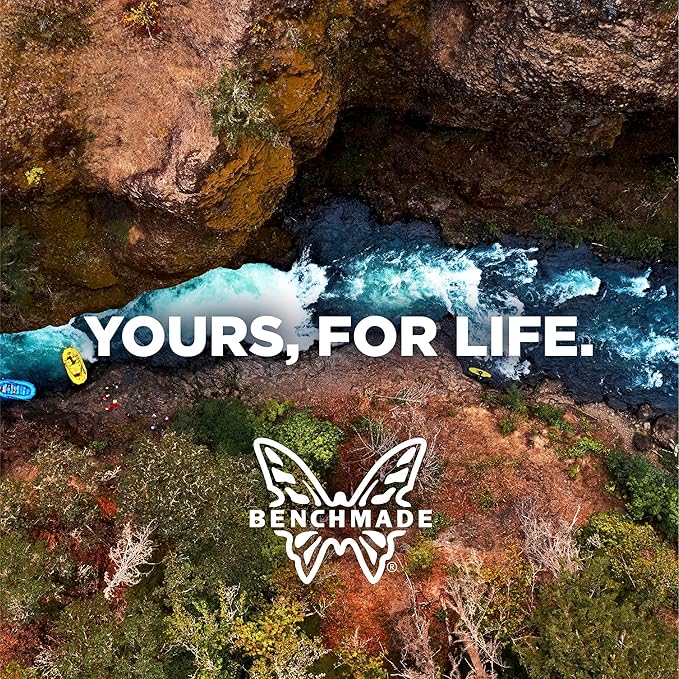 Benchmade - Fishcrafter 18020 Outdoor Knife with Depth Blue Santoprene Handle and 9" Trailing Point Blade (18020)