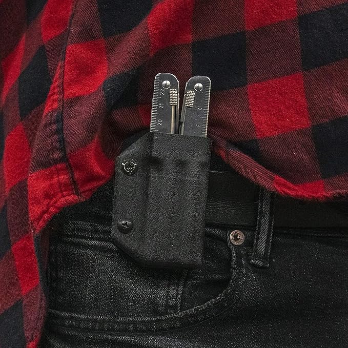 Clip & Carry Kydex Multitool Sheath for Victorinox SWISSTOOL - Made in USA (Multi-Tool not Included) Multi Tool Holder Holster