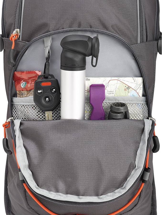 High Sierra HydraHike Hydration Backpack, Lightweight Running Backpack, Cycling, Hiking, for Men, Women & Kids, Mercury/Redline, 8L
