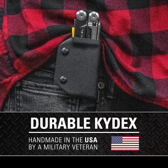 Clip & Carry Kydex Multitool Sheath for Leatherman Signal - Made in USA (Multi-Tool not Included) Multi Tool Holder Holster